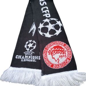 UEFA Champions League Black And White Scarf Soccer Futbol Blokecore Fan Boy